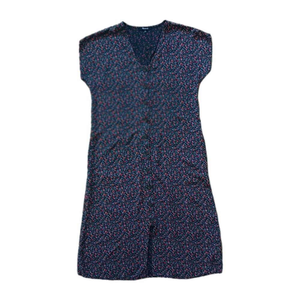 Madewell Midi Shift Dress Small Easy Fieldwalk Floral Romantic Cottage Bloomcore